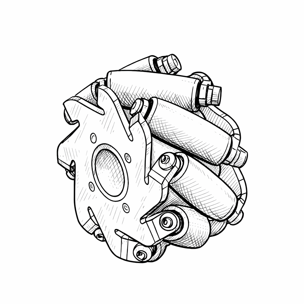 Рисунок 3 - 3D-модель колеса Илона